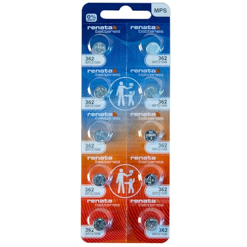 Pilas Renata 362 SR721SW Silver Oxide 1.55V 10 Unidades miniatura 1