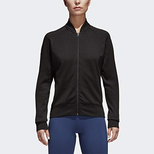 adidas Women's ID Bomber Jacket (Black, Small)