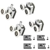 venta de accesorios para puertas de aluminio FÁCIL DE DESLIZAR: Fáciles de mover e instalar, estas puertas corredores de Ruedas mantienen la puerta de su ducha equilibrada y se deslizan fácilmente, y su diseño innovador ayuda a ahorrar espacio mientras mejora la estética general de su baño.