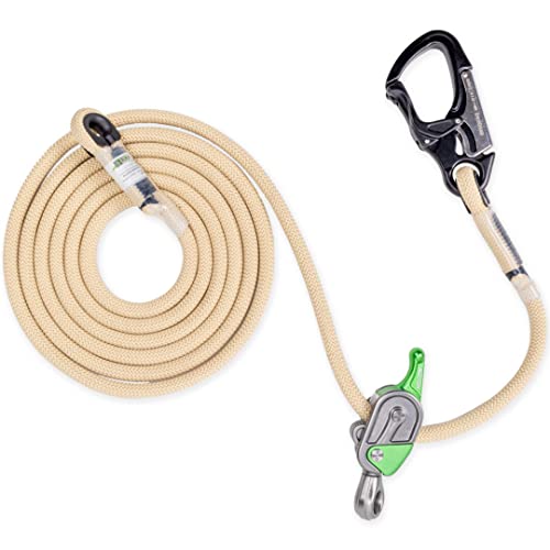 Image of RnA - Tritech Flipline with Notch Glide - Heavy Duty Arborist Lanyard for Secure Canopy Access and Fast One Handed Precision Adjustments - 12 Foot Length