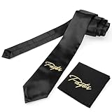 Geyoga Pastor Tie Pocket Square Set Pastor Appreciation Gift for Men Embroidered Tie Christian Church Clergy...