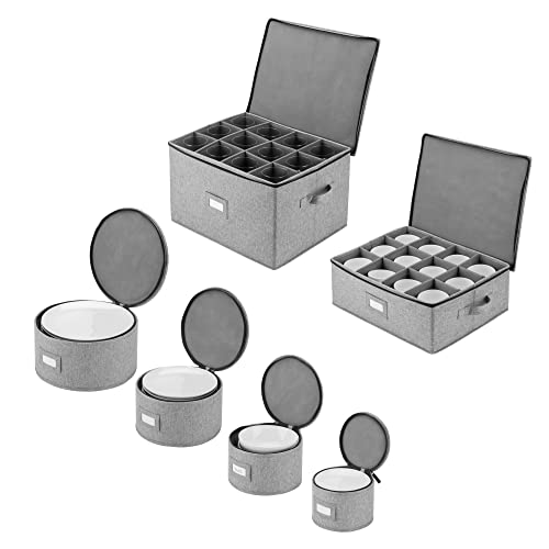 Hard Shell China Storage For Cups, Wine Glasses And Plates Storage #TOP7