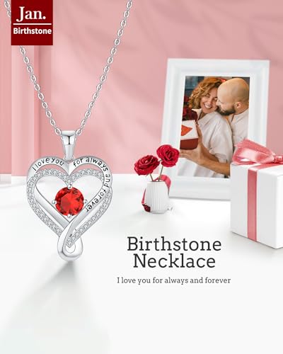 Jewelry-for-Women-Wife-Infinity-Heart-Birthstone-I-Love-You-Necklace-for-Women-S925-Sterling-Silver-Wedding-Anniversary-Birthday-Gifts-for-Wife-Girlfriend-Womens-jewelry-Diamond-Pendant-Necklaces-Gift