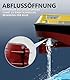 fisca Ferngesteuertes Boot - 1/72 Hochgeschwindigkeits-RC-Boot für Pools und Seen, RC-Schlepper mit 40 Minuten Spielzeit und Batterie-Erinnerung für Kinder und Erwachsene (Gelb)