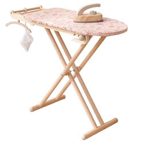 howa Jouet planche à repasser en bois miniflowers jouet en bois planche à repasser enfant pliable...