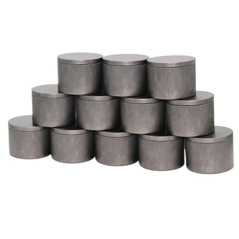 Latas de velas de 8 onzas Xinglongs con tapa duradera, recipientes metálicos herméticos