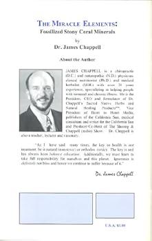 Paperback The miracle elements: Fossilized stony coral minerals Book