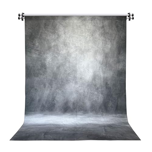 Abstrakter Fotohintergrund Stoff 243x300 cm Groß und Dick Polyester Hintergrund für Fotostudio Portrait Produktfotografie Grau