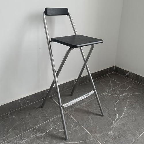 JFGCTYHXY Taburete Plegable, Taburete Plegable con reposapiés, sin Montaje, fácil de Transportar, Ahorra Espacio, Ideal for Cocina, jardín y Exteriores(Style D,75cm)