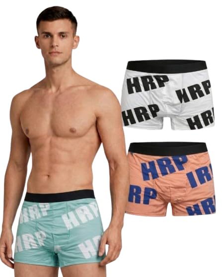 vibecorner Men's NYLONBlend Printed Boxer Brief Trunks Pack of 3 | Soft Stretch Mid-Rise Innerwear for Men-picture-40