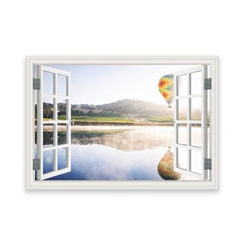 Toile paysage moderne pour illuminer un salon sombre et vide