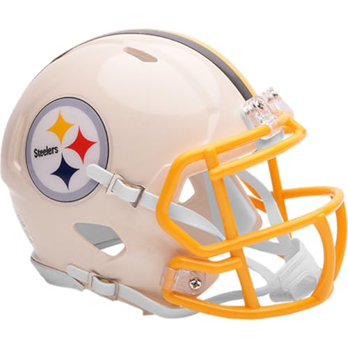 Pittsburgh Steelers 2026 Alternate NFL Retro Riddell Speed Mini Football Helmet - New in Riddell Box