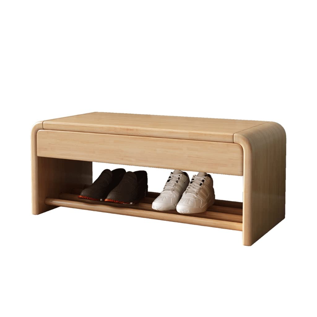 WDSOPK Ottomans Shoe Change Stool Home With Drawer Shoe Rack Bench Storage Shoe Stool Suitable For Living Room Entrance Corner Corridor Footrest Stool,A（C）