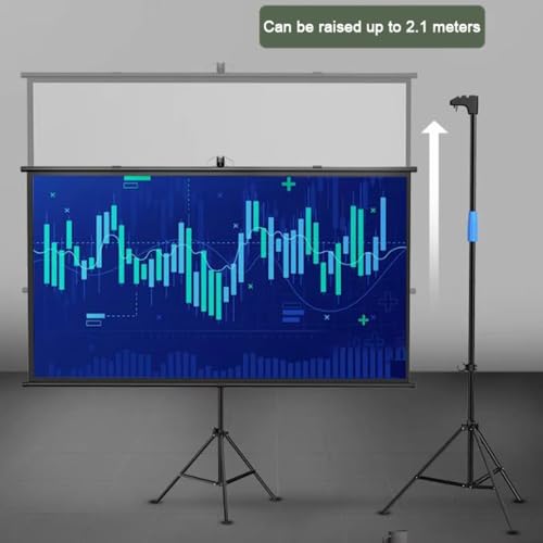 Pantalla de proyección portátil con trípode 60 pulgadas miniatura 3