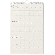 Karto 3 Month Calendar 2026-2027 - Vertical 11x17 inch July 2026 to December 2027 - Boost Your Productivity and Easy Planning with the Aesthetic Monthly Calendar - Beige