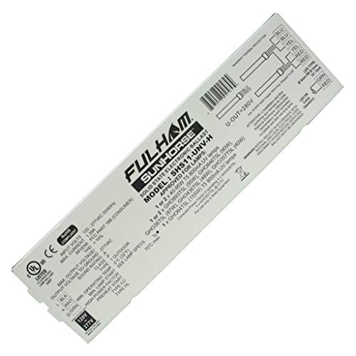 Fulham Lighting SHS11-UNV-H SunHorse UV Lighting Ballast, 120V, White