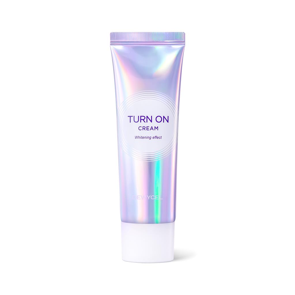 DEWYCEL TURN-ON CREAM with Elastomer gel and Niacinamide | Tone Up Cream, Makeup Base, Primer with Hydration and Skin Protection | Natual No-Makeup Makeup Look | 1.7 fl oz / 50 ml