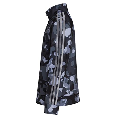 Adidas Boys' Zip Front Iconic Tricot Jacket, Adi Black, Large (14/16) #TOP1