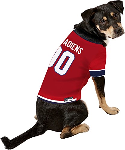 Image of NHL Montreal Canadiens Jersey for Dogs & Cats, Large. - Let Your Pet Be A Real NHL Fan!