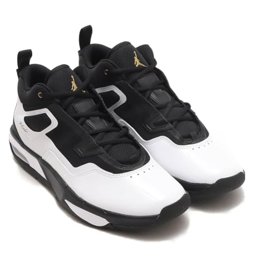 Tênis masculino Jordan Stay Loyal 3 (FB1396-070, preto/branco/dourado metálico), Preto/branco/ouro m