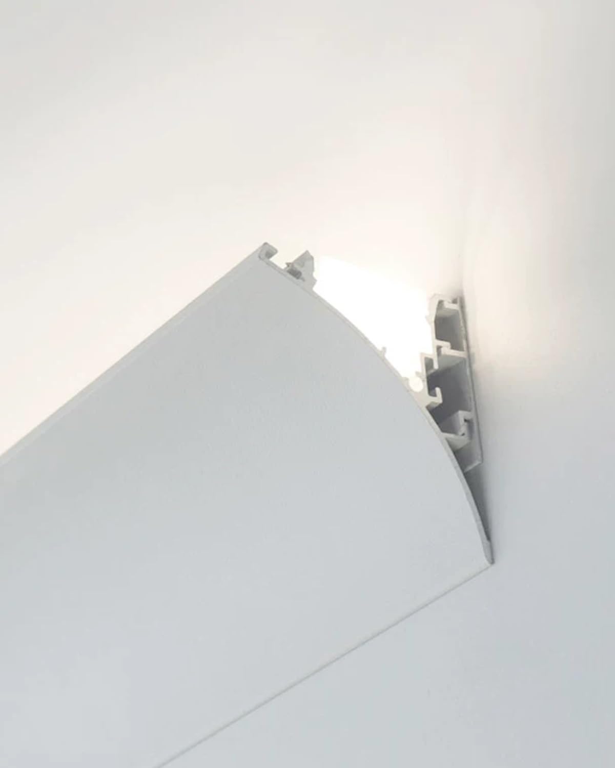 Led Profile System Kanału LED w Kształcie V do Listwy Sufitowej, Profil Listwy Przypodłogowej do Teatru Korytarza Hotelu, Dyfuzor Oświetlenia Ściennego(79ft(24.0m))