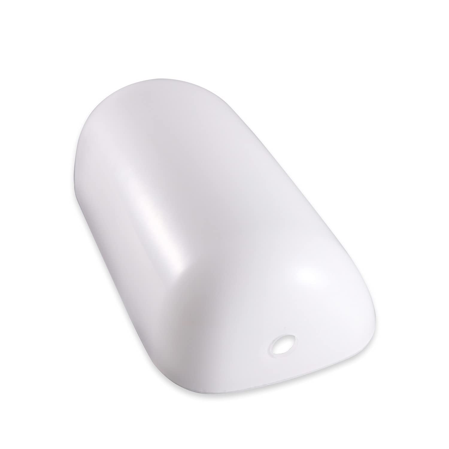 KICHI Glass Bankers Lamp Shade Replacement, (White)