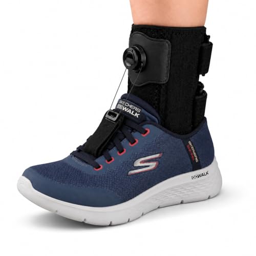 BODYTONIX NEW Foot Drop Brace - Dial Control Orthotic Adult Drop Foot Support and Foot Brace and Walking Aid Lightweight Foot Drop Splint for Gait Assistance Unisex Size UK 7-14