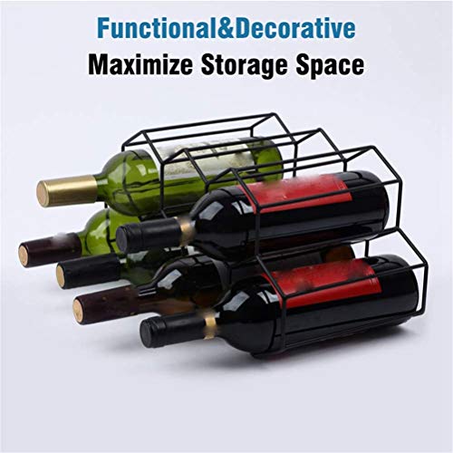 Casque à vin armoire de rack de vins géométrique pour vin rouge