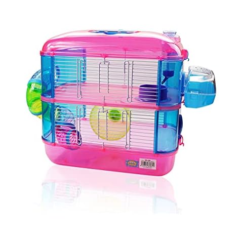 DI ZE LIN PET HOME S.L DZL® Jaula para Hamster de plástico Duro Cover