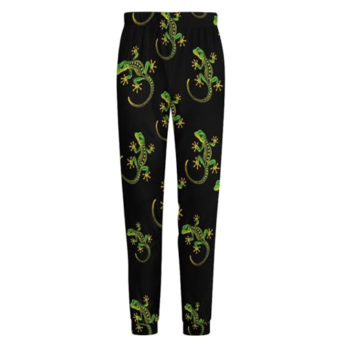 Green Gecko Breathable Mens Pajama Pants Lounge Sleep PJ Bottoms Sleepwear Jogger Pockets4