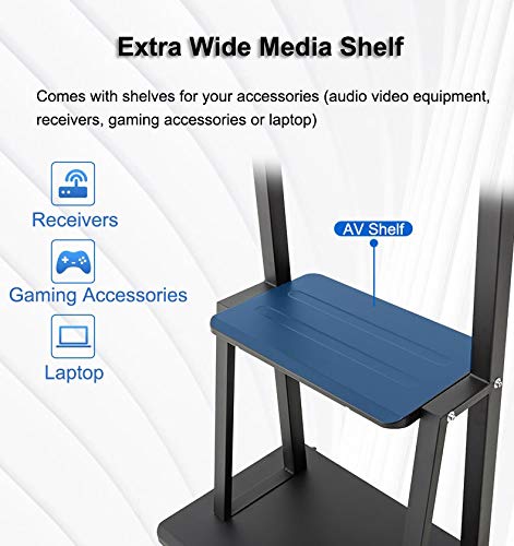 Soporte universal móvil para TV 32-75 pulgadas con ruedas miniatura 2