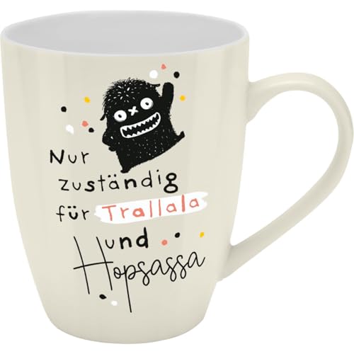 H:) PPY life Becher mit Motiv 'Trallala' | Tasse mit Spruch, New Bone...
