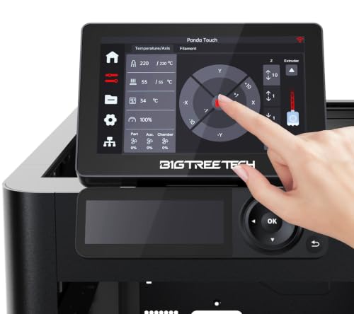 BIGTREETECH Panda Touch for Bambu-Lab P1S P1P X1C X1E A1 A1 Mini 3D Printers Support Multi Printers and AMS Management Upgrade Wireless Touch Screen