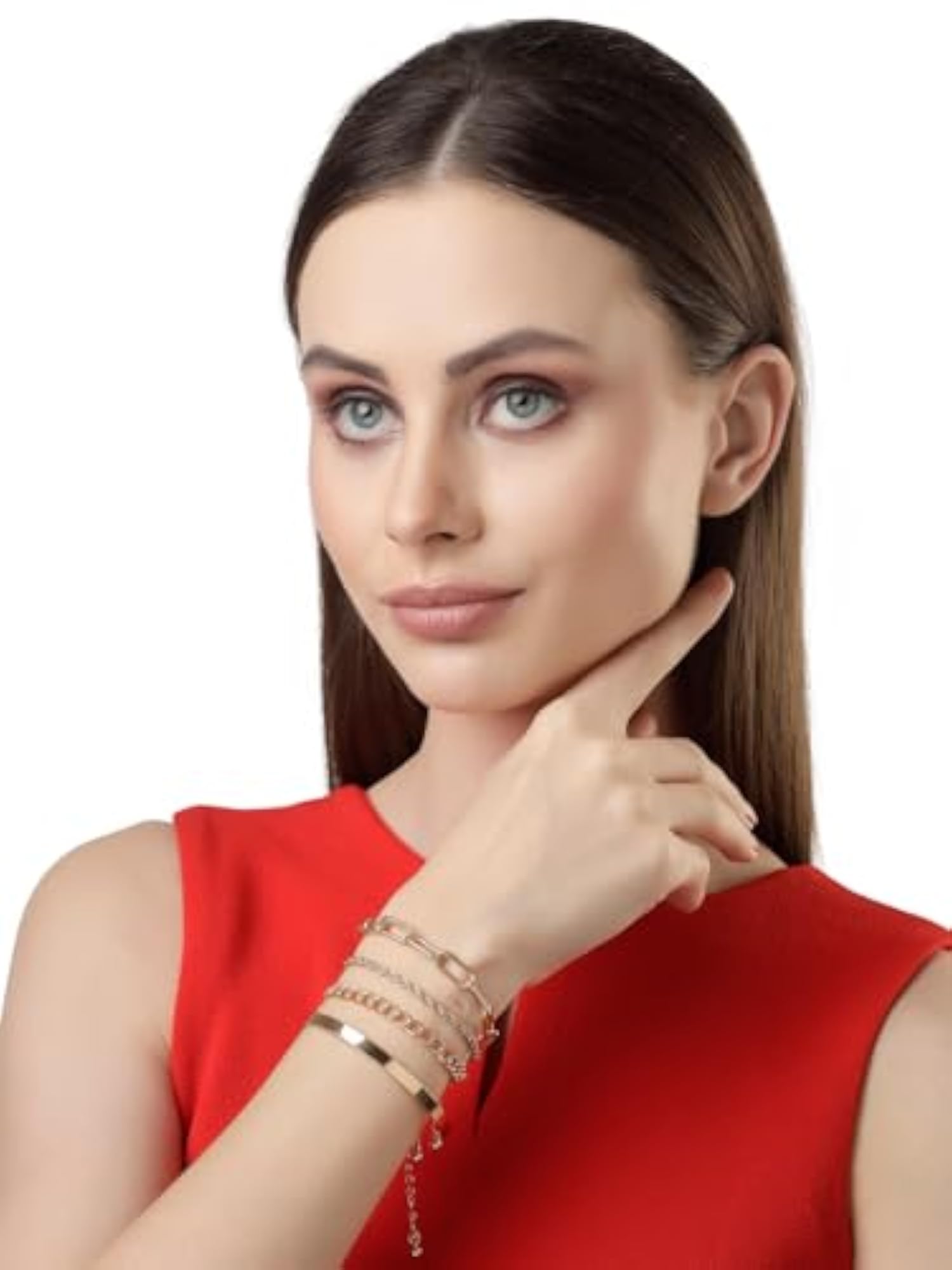 Adjustable Combo Bangle Bracelet Set of 4