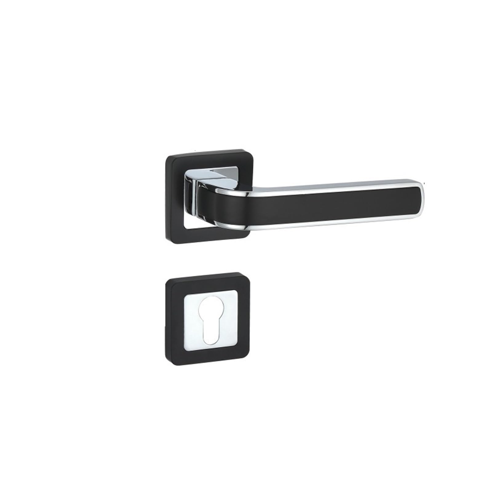 Kfvmvtdw One Color Black Zinc Alloy Magnetic Silent Split Lock Bedroom Hardware