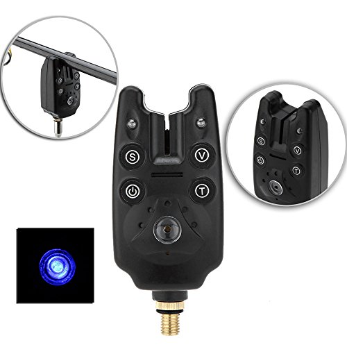 Lixada Fishing Bite Indicators Kits, 3 Wireless Fishing Led Alarm Alert 3 Extending Aluminum Alloy Fishing Bankstick 3 Fishing Swinger With Padded Fishing Tool Bag, Fishing Bite Alarm Set (Set 1) #TOP1