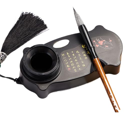 Pierre à encre de calligraphie chinoise avec motif papillon pour encre de chine