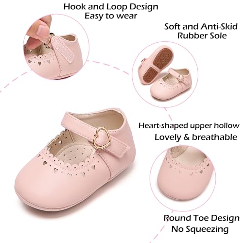 Image of PHIRAMIN Toddler Girl Mary Jane Dress Shoes-Little Girl School Uniform Shoes for Wedding Party