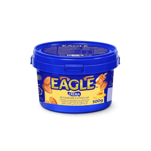 Eagle - Crema de Cacahuete Frita con Miel y Sal, 500g
