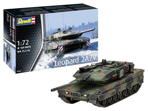 Altamente dettagliato: kit modello del carro armato Leopard 2A7V - Caratterizzato da un aggiornamento con un nuovo pacchetto di armatura per una maggiore protezione contro le minacce moderne