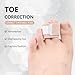 10Pc Fabric Hammer Toe Wraps, Fabric Toe Bandages Protectors for Broken Toes, Toe Corrector for Overlapping Toes, Toe Splints for Crooked Toes, Curled Toes, Bent Toes and Broken Toes