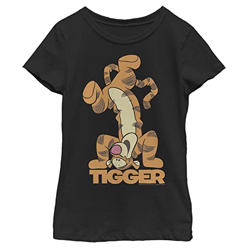 Disney Winnie The Pooh Tigger Bounce Girl's Solid Crew Tee