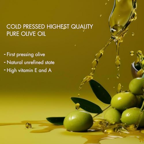 Image of Pink Woolf Olive Oil for Hair & Skin | Light & Quick-Absorbing | Ideal for Body Massage | 3 Bottle Pack