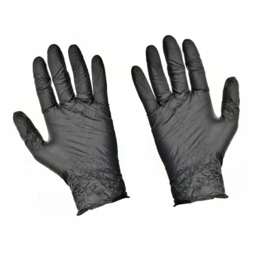 Vogue Unigloves UCV1204 Vinyl-Einmalhandschuhe, puderfrei, Größe L, 100 Stück, Y247-L 6 Black Mamba Nitrilhandschuhe/Werkstatthandschuhe, Box mit 100 Stück