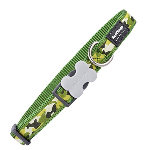 Red Dingo GmbH 9330725073241 Collar Perro Camuflaje, M, Verde