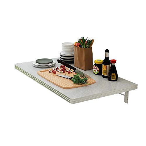 FUFU Mesas auxiliares Mesa Plegable, de Pared Mesa de alas abatibles, Mesa de Comedor Almacenamiento de Cocina Tabla Workbench de 100 Libras Ministerio del Interior de la Cocina de la Carga máxima en