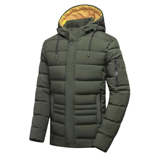 Manteaux d'Hiver Homme Coupe-Vent Chaud Contre le Froid Polaire Épais