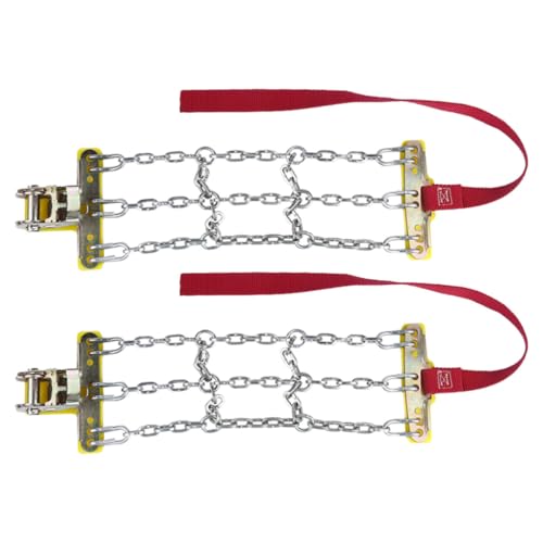 Cadenas de nieve antideslizantes de acero resistente para coche 2uds