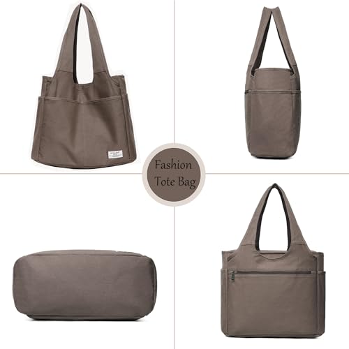 Image of KYALOU Utility Large Tote Bag, Women Casual Shoulder Bags for Work School Gym Beach Travel Shopping Grocery | Utility