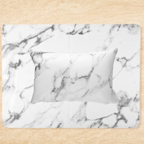 Support ongle marbré et coussin de main manucure blanc anti-pollution